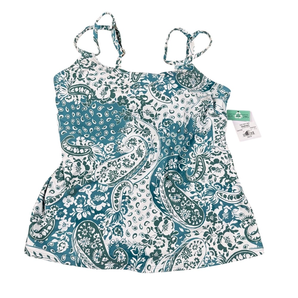 NWT Sunsets Taylor Tankini Top Paisley Summer Beach‎ Pool Swimwear 32E/30F/28G